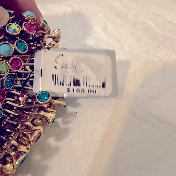 Nordstrom’s Sequin Sparkling Multicolor‎ Stretch Bracelet NWT - Picture 4 of 5